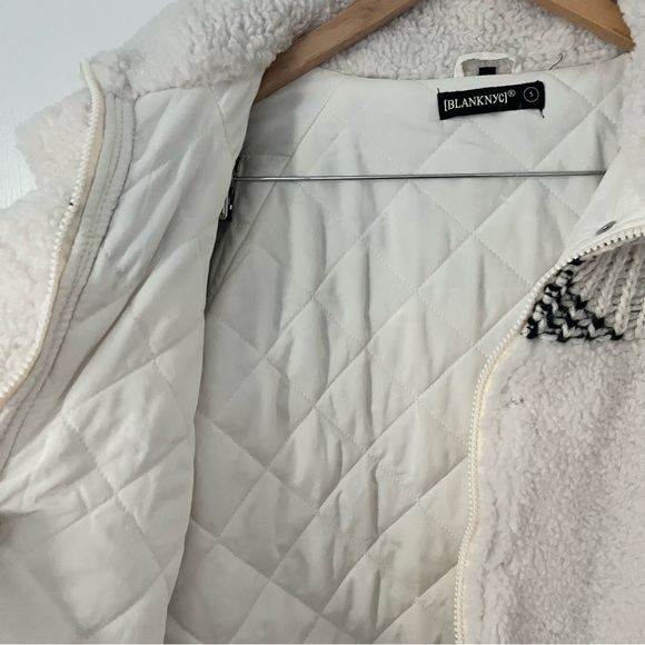 NEW Blank NYC Feeling Cozy Sherpa Sweater Jacket S - Picture 9 of 14